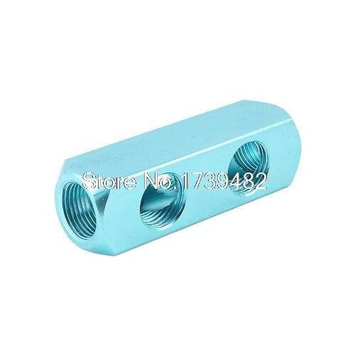 1/2" NPT Thread 5 Ports 2 Way Quick Couplings Air Hose Manifold Block Splitter