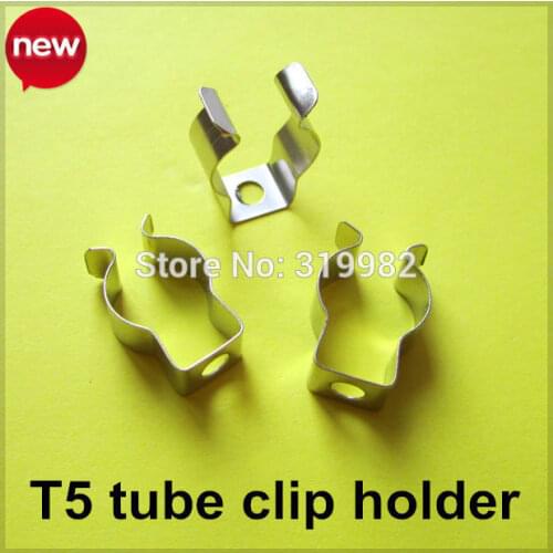 20X T5 LED tube lamp clip holder T5 U clip Fluorescent lamp base T5 metal connector holder T5 socket clip