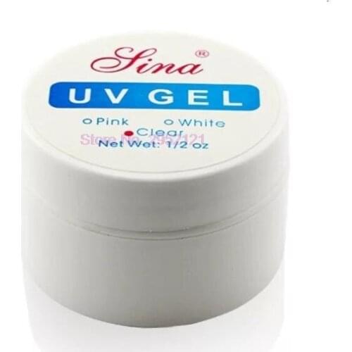 500pcs Pink White Clear Transparent 3 Color Options UV Gel Builder Nail Art Tips Gel Nail Manicure Extension hot