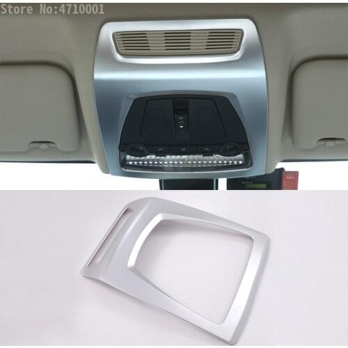 ABS Chrome Interior Car Roof Front Reading Light Frame Cover Trim 3D Stickers For BMW X3 X4 5 Series f10 f25 f26 2014-2017