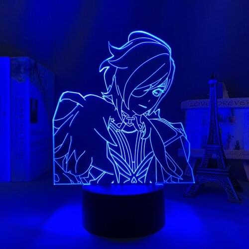 Acrylic Led Lamp Genshin Impact Kaeya Led Light Game