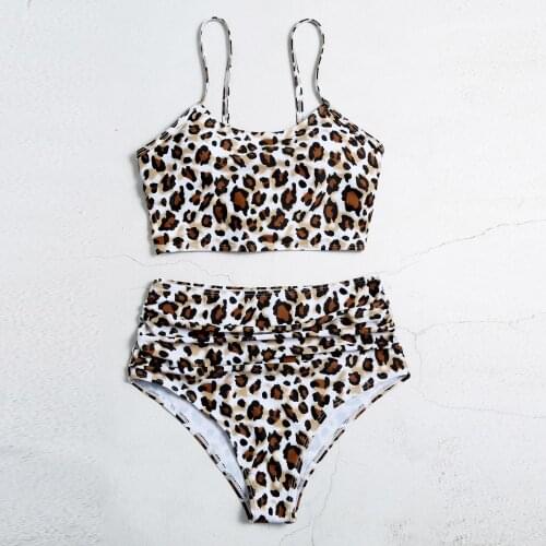 Leopard Print Bikini 2021 Summer Swimwear Biquini Women Sexy Beach Swimsuit Bathing Suit Push Up Brazilian Bikini Zwempak #T4G
