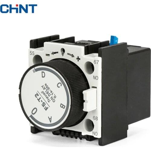 CHINT Atmosphere Time Head F5-T2 Communication Contactor Auxiliary Modular Electricity Time Delay Modular 0.1S-30S