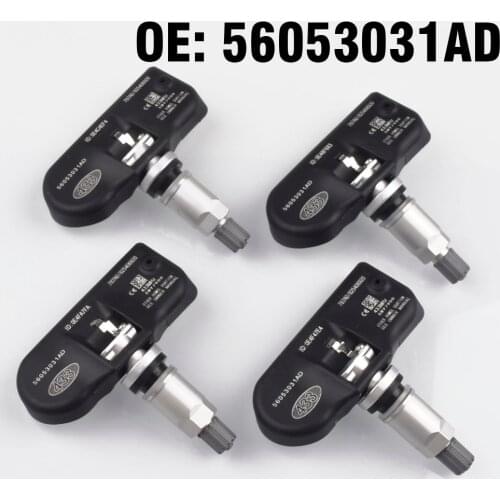 4PCS Car TPMS Tire Pressure Monitoring Sensor 56053031AD for Chrysler 200 Sebring Dodge Grand Carava Charger