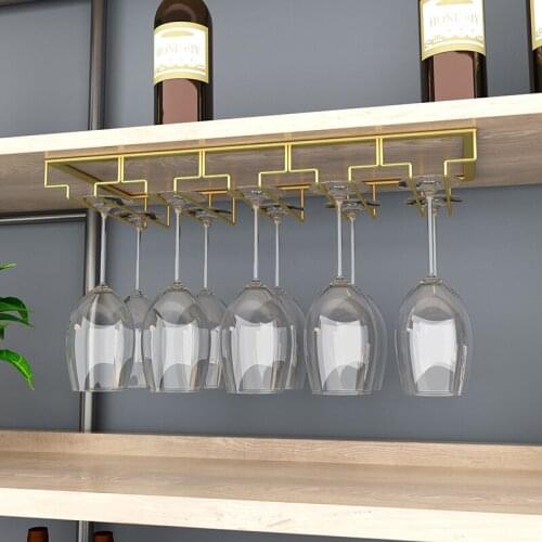 European bar glass rack hanging upside down household wine glass rack hanging goblets