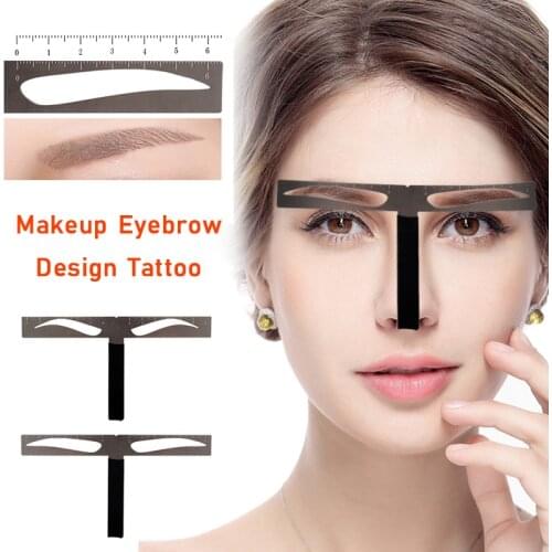 Embroidery Eyebrow Shaper Design Balance Positioning Ruler Micro Blading Eyebrow Kit Tattoo Accessories Tool