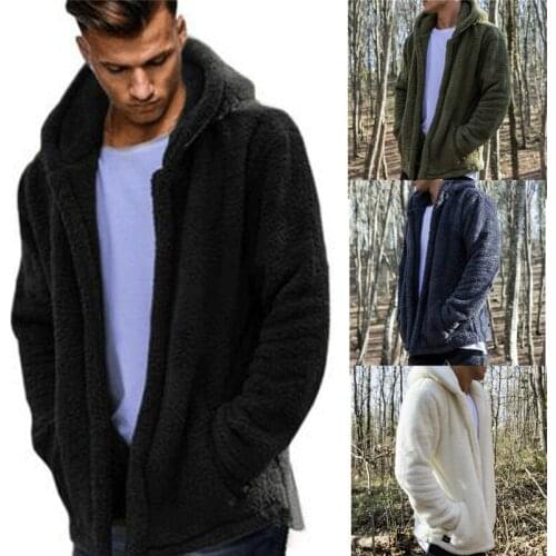 HIRIGIN Newest Mens Winter Slim Casual Warm Hooded Coat Men Jacket Fleece Outwear New Snow Thick Suit Clothes