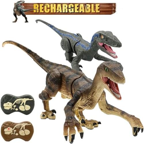 2.4G RC Dinosaur Intelligent Raptor Animal Remote Control Dinosaur Toy Electric Walking Animals Cat Toys For Children Gift