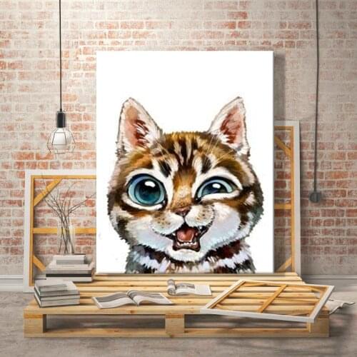 Paint by number art painting by numbers Animal Lovely Rabbit cat Panda Handmade Personalized customization gift interesting