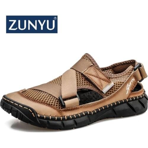ZUNYU Comfortable Men Casual Shoes Breathable Mesh Summer Men Shoes 2020 New Non-slip Lightweight Sneakers for Men Big Size 48