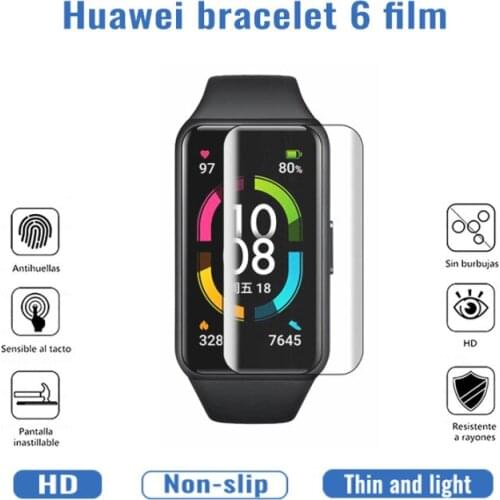 For Huawei Bracelet 6/Honor Band 6 TPU Soft Film For Huawei Honor Band6 Smart Watch Wristband HD Hydrogel Cover Screen Protector