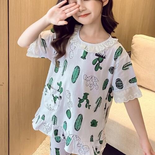 Girl Boys Pajamas Suits Kids Baby 2021 Casual Spring Summer Nightclothes Nightgowns Sleepwear Pajamas Sets Children Clothing