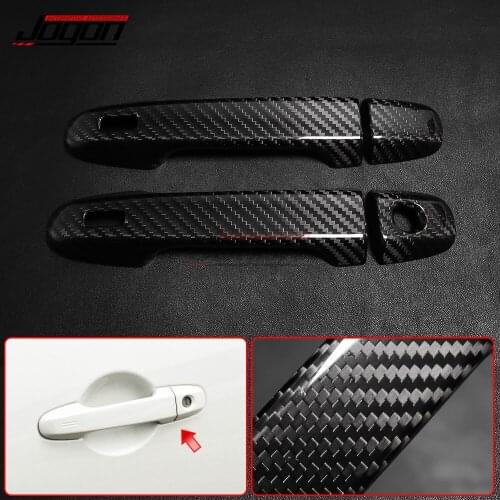 Real Carbon Fiber Side Door Handle Cover Trim For Toyota 86 GT86 FT86 ZN6 Scion FR-S For Subaru BRZ 2013-2020 Car Accessories
