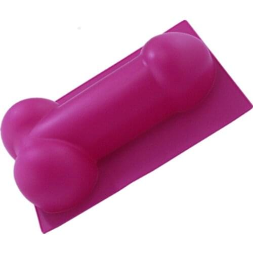 50PCS Penis Shaped Silicone Cake Mould Dick Soap Mold 3D Decoration Birthday Spoof 100pcs/lots