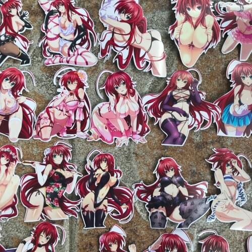 Zk45 Sexy waifu Beauty JDM Anime High School DXD Rias Gremory Vinyl sticker bomb for Car Styling Bike Motorcycle Phone Laptop