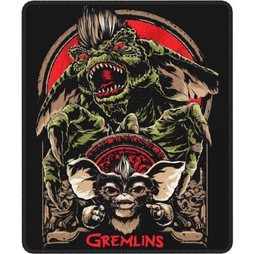 Gremlins Gizmo Vintage Mouse Pad Monster Gremlin 80s Horror Christmas Movie Mouse Mats Natural Rubber Gamer Computer Laptop Pad