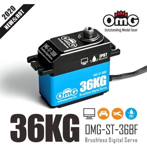 OmG 32KG Waterproof IP67 CNC full metal high voltage digital servo Fit for 1:10/1:8 crawler, 1:10 RC Vehicle, and helicopter