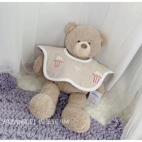 Yazan5pcs Baby BibsCute Cartoon Pattern Toddler Baby Waterproof Saliva Towel Cotton Fit 0-3 Years Old Infant Burp Cloths Feeding