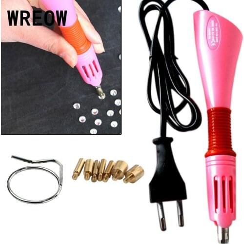 Rhinestone Wand Heater Gun Tool Set Setter Hotfix Hot Fix Stud Applicator Heater Gun Hand Tool Set DIY Heat Fix Tools