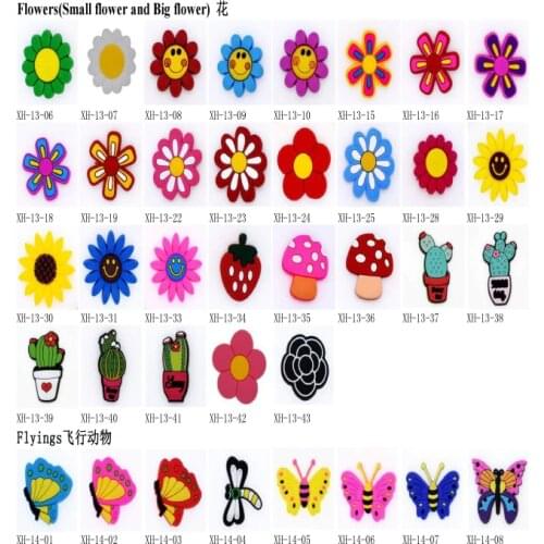 100Pcs You Selecte Shoes Charms Beach Sandal Decorations Soft Animation Figures Promotion Gift For Kids Kindergarten Gifts