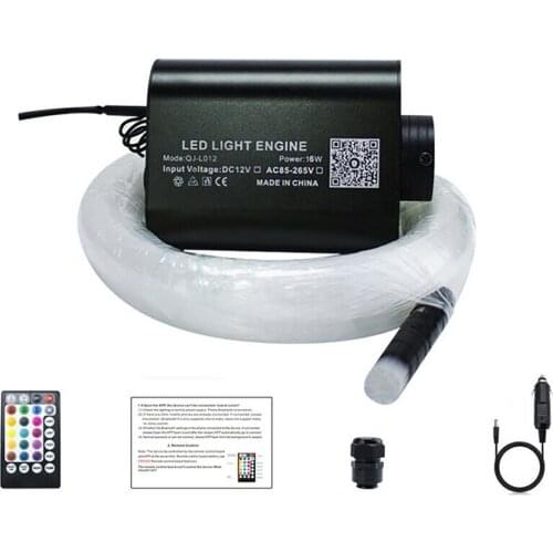 16W LED Galaxy Starry Sky Night Light Rotating Romantic Starlight RGBW LED Starlights Dual Use Fiber Optic Lights For Car