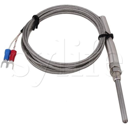 2m Long 5 x 50 Probe Sensors K Type Thermocouple Stainless Steel