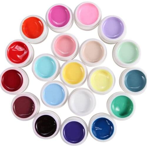 20 colors lot Gel UV range milkshake PR fake nail tip manicure