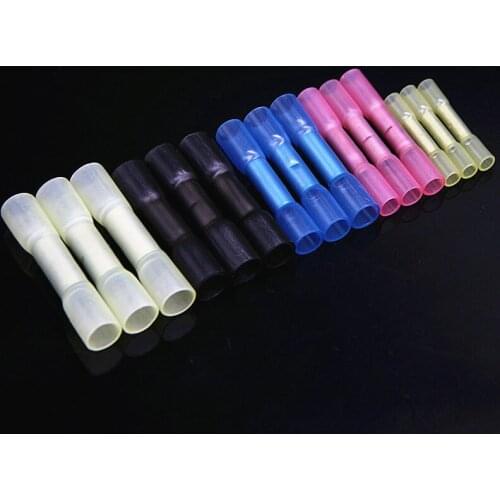 50PCS Assortment Heat Shrink Butt Connectors Electrical Wire Splice Cable Waterproof Crimp Terminals Kit AWG 26-10