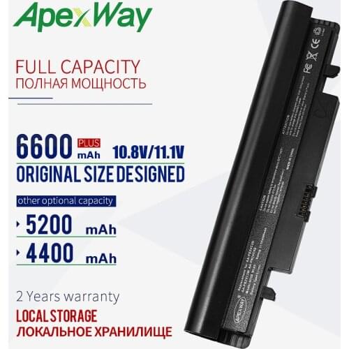 ApexWay laptop Battery For Samsung N100 N143 N145P N148 N150 N250 N260 AA-PB2VC6B AA-PL2VC6B AA-PL2VC6W AA-PB2VC3B AA-PB2VC3W