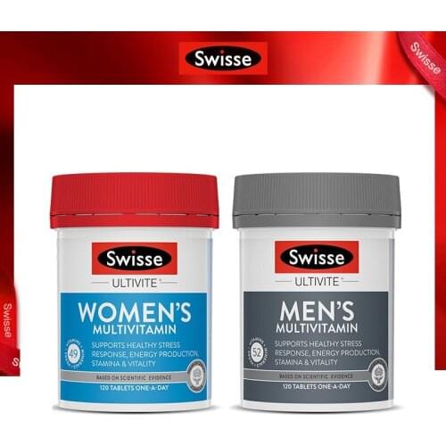 Australia Swisse Men Women Compound Vitamins Tablet Health Wellness Supplements Energy Level Mental Alertness Stamina Vitality