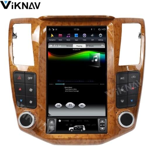 Android vertical screen car radio for Lexus RX RX300 RX330 RX350 RX400H 2004-2008 car GPS navigation multimedia DVD player