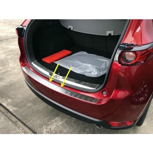 Car Accessories for Mazda CX-5 CX5 KF 2017 2018 2019 2020 Stainless Steel Rear Bumper Protector Guard Plate Trim 1 Piece