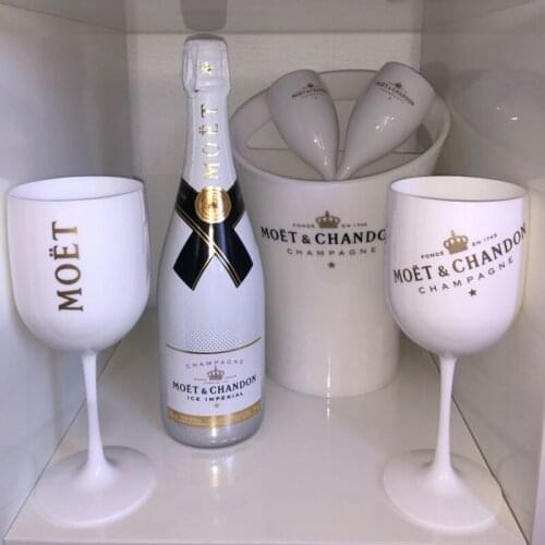2Pcs Wine Party Champagne Coupes Glass Cocktail Glass Champagne Flutes Plating Wine Cup Goblet Electroplated White Plastic Cups