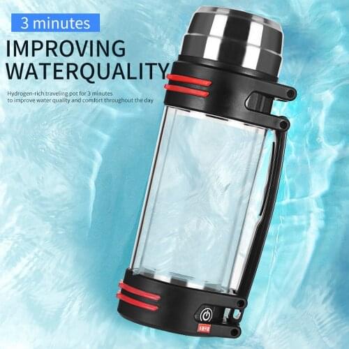 Water Ionizer Bottle Hydrogen Rich Generator Negative ion Machine Electrolysis Weak Alkaline High Boron Glass Cup Health Bottle