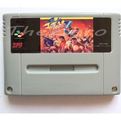 Final Fight 3 Video Game for 16 bit Super Game Card Console Cartridge Card for 46 pin EUR PAL Version Game Player