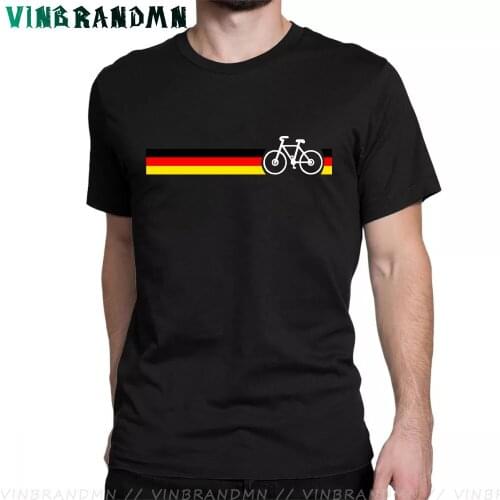 German Flag Stripes Design MTB Bike T shirt Mountain Bicycle Mens T-shirt BMX Cycling Sports Outdoor Tee shirt Hombre Camisetas