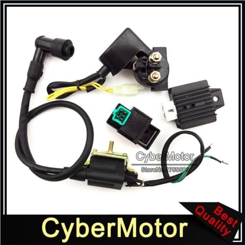 Ignition Coil 5 Pin AC CDI Box Regulator Rectifier Relay For 50cc 70cc 90cc 110cc Chinese ATV Quad Lifan Loncin Taotao Roketa