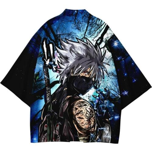 Game Animal Crossing Tom Nook Cosplay Costumes Kimono Yukata Outerwear Shirt Unisex Chiffon Coat Daily Haori