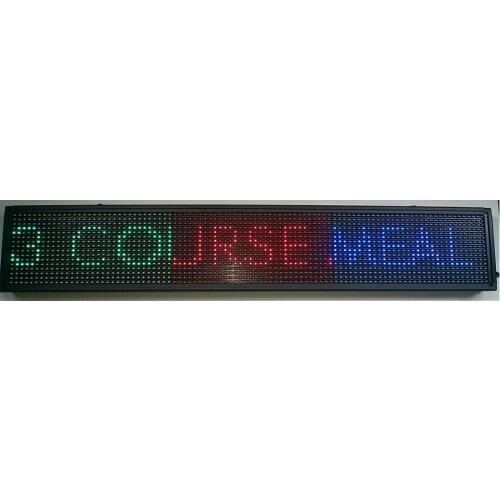 RED Green Blue USB Programmable Scrolling LED Signage Message Board Custom LED Message Board options LED display Signs signage