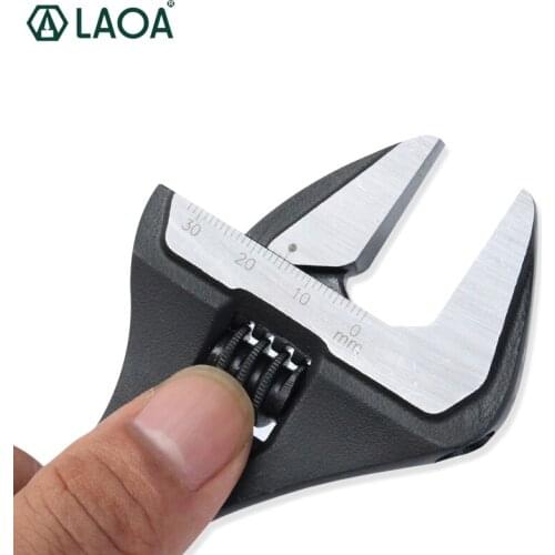 LAOA 8 Inch Monkey Wrench Professional CR-V Multitool Alligator Adjustable Spanner Household Tools Use for M3-10 Made In Taiwan