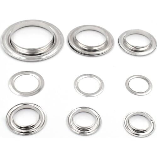 100sets Eyelets Inner Diameter 17mm-40mm Metal Eyelets with Washer DIY Handmade Craft Sewing Clothing Belt Bulk Accessories