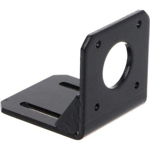 Mounting Bracket Holder For Nema 17 Stepper Motor 3D Printer Black 42mm Alloy Steel L4MF
