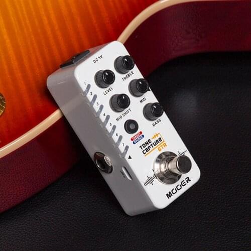 MOOER Guitar Tone Capture GTR Pedal 7 Preset Slots Switch Between TRUE BYPASS or BUFFER BYPASS