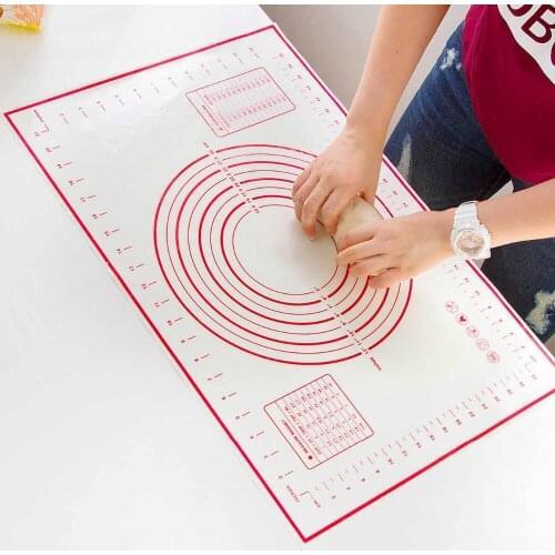 OTHERHOUSE Silicone Cake Board Kitchen Pastry Board Tray Baking Dough Mat Pad Nonstick Cooking Plate Table Mats Kitchen Tools