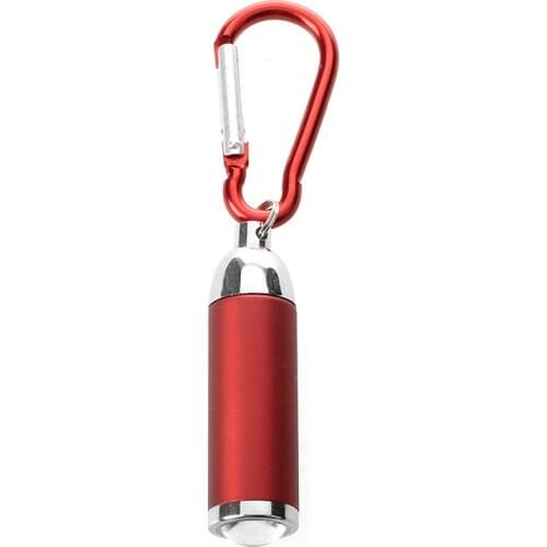 Outdoor Fishing LED Mini Flashlight Torch Carabiner Keychain