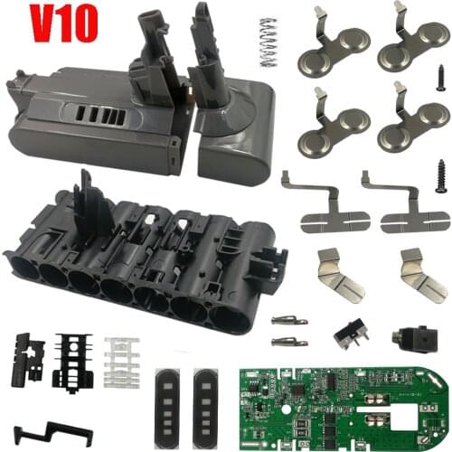 V10 Li-ion Battery Plastic Case Charging Protection Circuit Board PCB For Dyson 25.2V Vacuum Cleaner Absolute SV12 Fluffy BOX