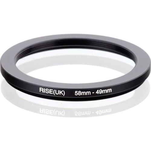 RISE(UK) 58mm-49mm 58-49 mm 58 to 49 Step down Filter Ring Adapter