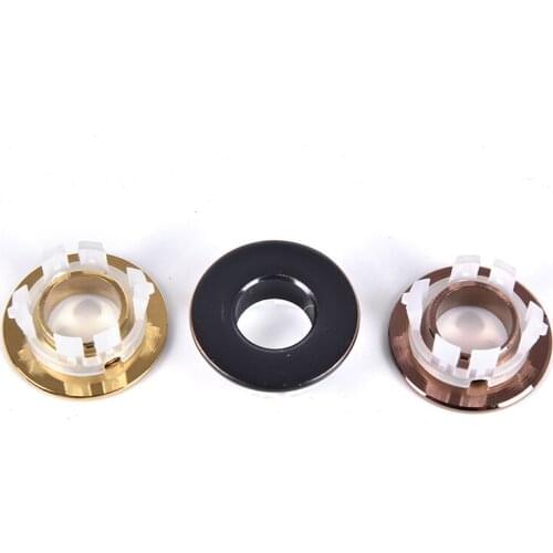 1Pcs Bathroom Basin Faucet Sink Round Overflow Cover Brass Six-foot Ring Insert Replacement Bathroom Faucet Accessories