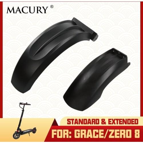 Standard & Extended Front & Rear Fender Mudguard for GRACE 8 ZERO 8 ZERO8 T8 Electric Scooter Wheel Cover Macury Spare Parts