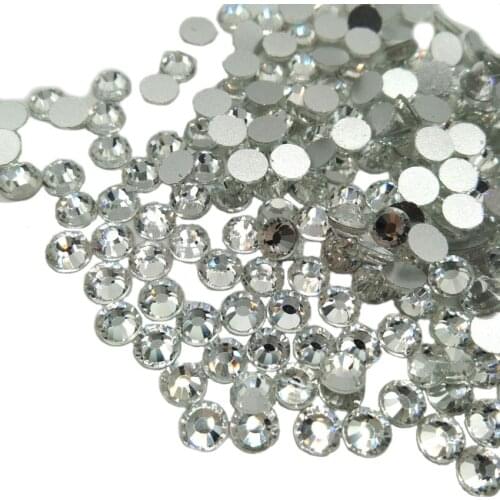 1440pcs Flatback Crystal Clear Nail Rhinestones for Nails SS4-SS20 Non HotFix Colorful Gem Stones For Nail Art Rhinestones Deco